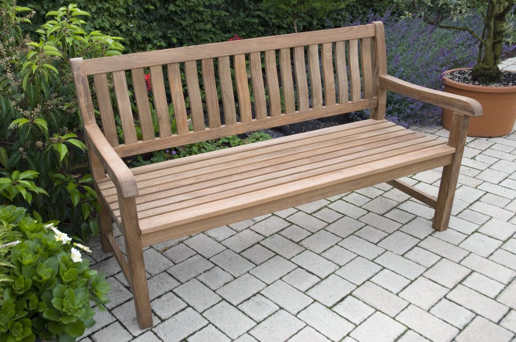 Teak-Gartenbank Lexington