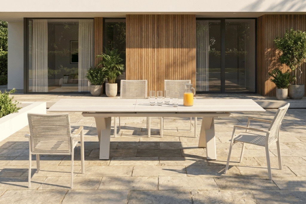 Modernes Design mit außergewöhnlicher Funktionalität - der ausziehbare LEVARE Keramiktischvon ZEBRA Möbel ist ein Stilstatement par excellence